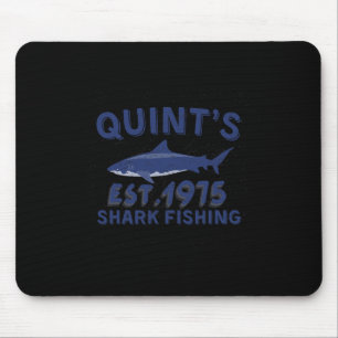Vintage Quint's Shark Fishing 1975 Retro For Men W Mouse Pad