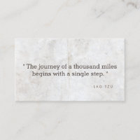 Vintage Quote Business Card for Authors, Writers