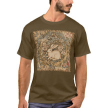 Vintage Rabbit in a Mediaeval Tapestry Style