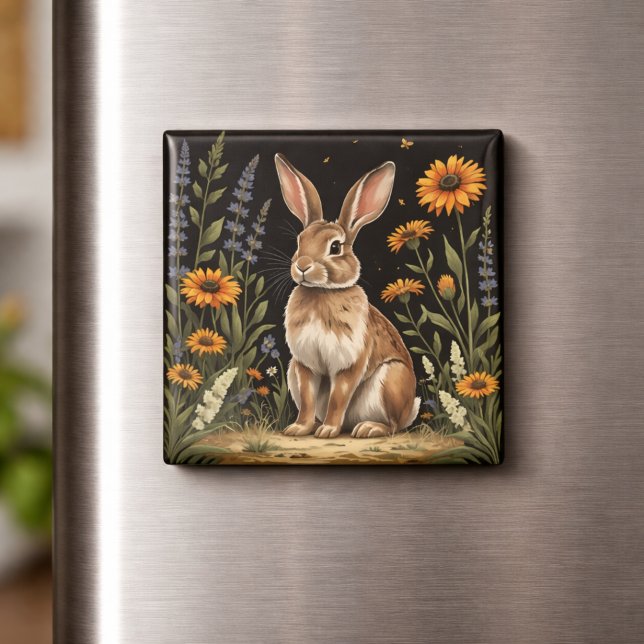Vintage Rabbit  Magnet (Creator Uploaded)