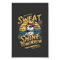 Vintage Rabbit Workout Motivation Art