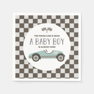 Vintage Race Car Baby Shower Napkin