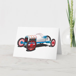Vintage Race Car Classic Auto Card
