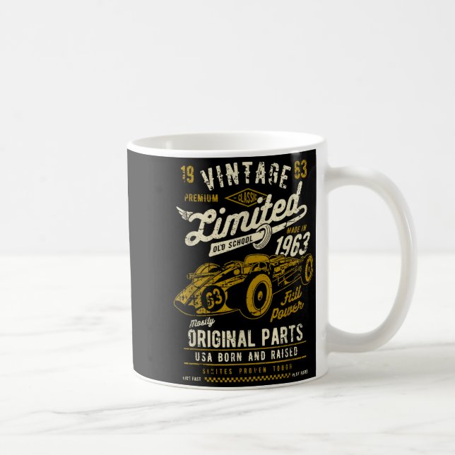 Vintage Race Car Design  Coffee Mug (Right)