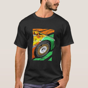 Vintage Race Car Old School 90s 80s Racing Livery  T-Shirt