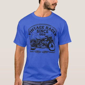 Vintage Racer Since 1956 Retro Motorbike  Motorcyc T-Shirt