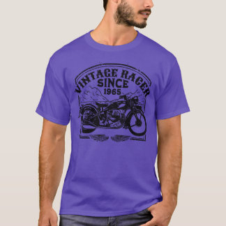 Vintage Racer Since 1965 Retro Motorbike  Motorcyc T-Shirt