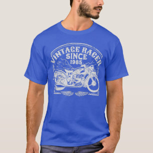 Vintage Racer Since 1985 Retro Motorbike  Motorcyc T-Shirt