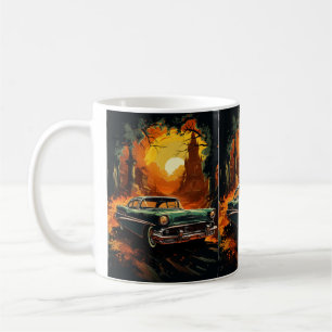 Vintage Racer Sunset Coffee Mug