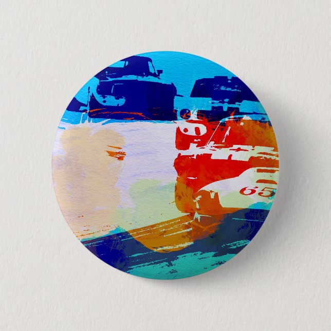 Vintage Racing 6 Cm Round Badge (Front)