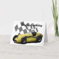 Vintage Racing Car Happy Birthday 5