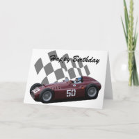 Vintage Racing Car Happy Birthday 7
