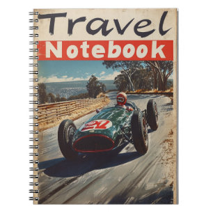 Vintage Racing Car in Australia Notebook