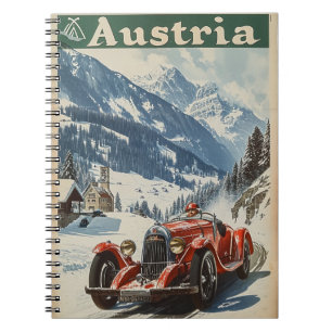 Vintage Racing Car in Austria Notebook