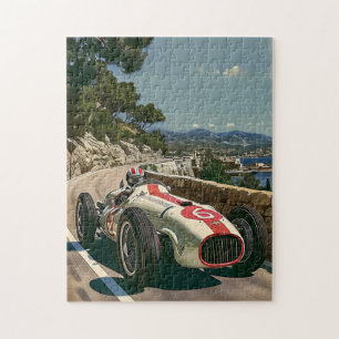 Vintage Racing Car in Mallorca Jigsaw Puzzle