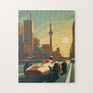Vintage Racing Car in Toronto Jigsaw Puzzle