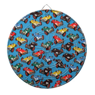 Vintage Racing Cars Dartboard