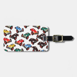 Vintage Racing Cars Luggage Tag