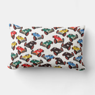 Vintage Racing Cars Lumbar Cushion