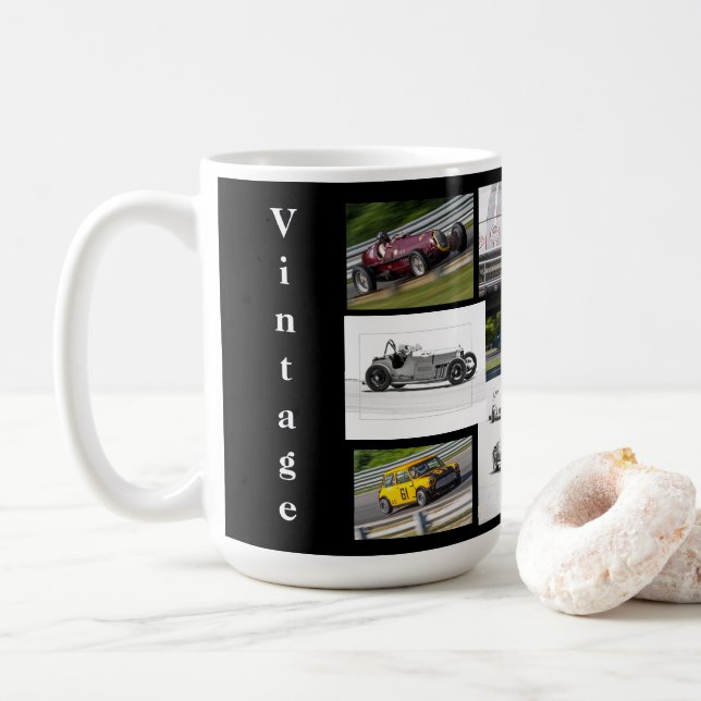 Vintage Racing Coffee Mug (With Donut)