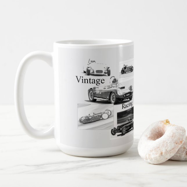 Vintage Racing Coffee Mug (With Donut)