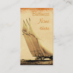 Vintage Racing Yacht Business Cards