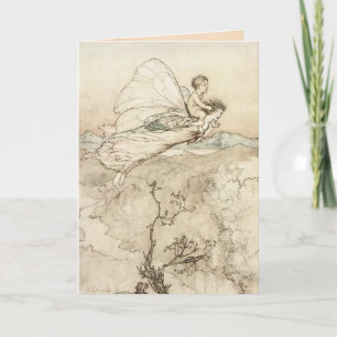 Vintage Rackham Fairy Card