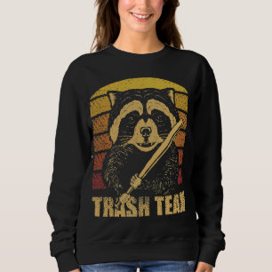 Vintage Racoon Trash Team Trashed Panda Lovers Gi Sweatshirt