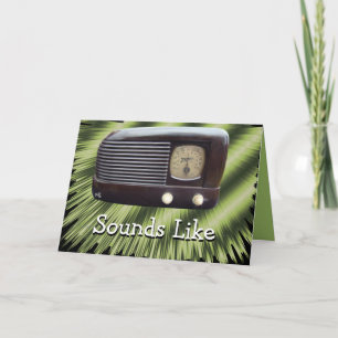 Vintage Radio-customise any occasion Card