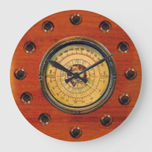 Vintage Radio Design Wall Clock