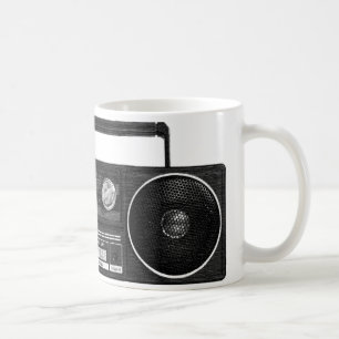 Vintage Radio Mug (black)