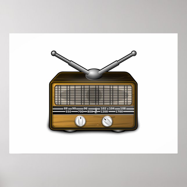 Vintage Radio Poster (Front)