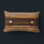 vintage radio set retro music tuner panel texture lumbar cushion<br><div class="desc">vintage radio set retro music tuner panel texture</div>