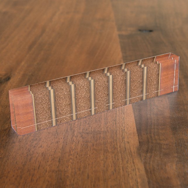Vintage radio speaker nameplate (Side)