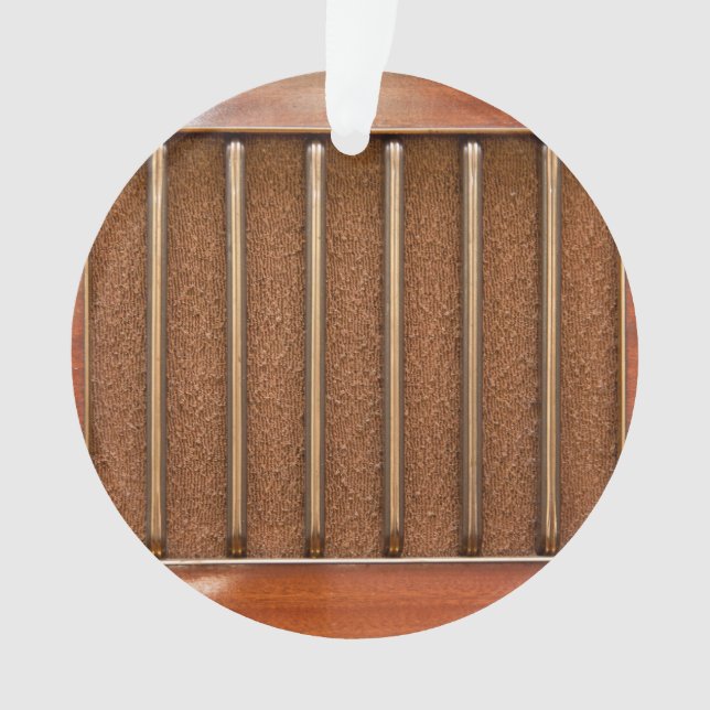 Vintage radio speaker ornament (Front)