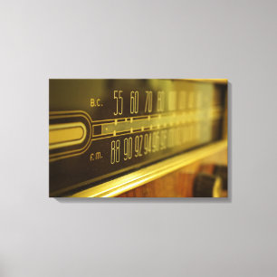 Vintage Radio - The Glow Canvas Print