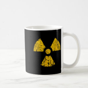Vintage Radioactive Symbol Funny Halloween Coffee Mug