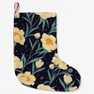 Vintage radios and tape recorders. Seamless patter Small Christmas Stocking