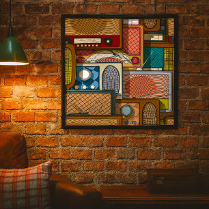 Vintage Radios Poster
