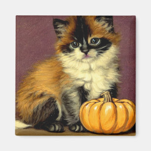 Vintage Ragdoll Halloween Cat Magnet