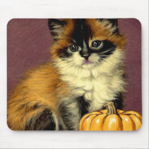 Vintage Ragdoll Halloween Cat Mouse Pad