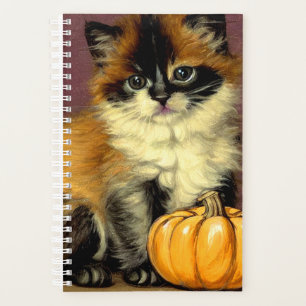 Vintage Ragdoll Halloween Cat Planner