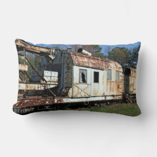 Vintage Rail Cars Lumbar Cushion