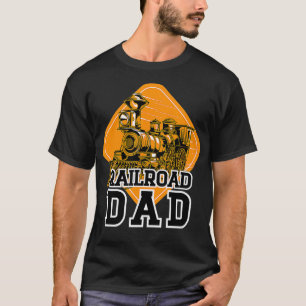 Vintage Railroad Dad model train Locomotive T-Shirt