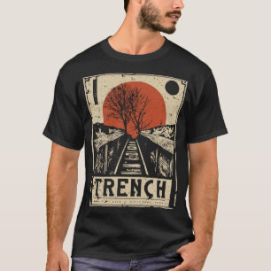 Vintage Railroad Journey Poster Japanese Ukiyo-e T-Shirt