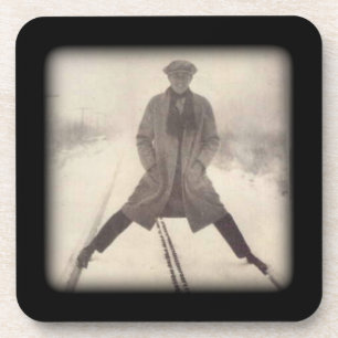 Vintage Railroad Photo c 1920s Coaster