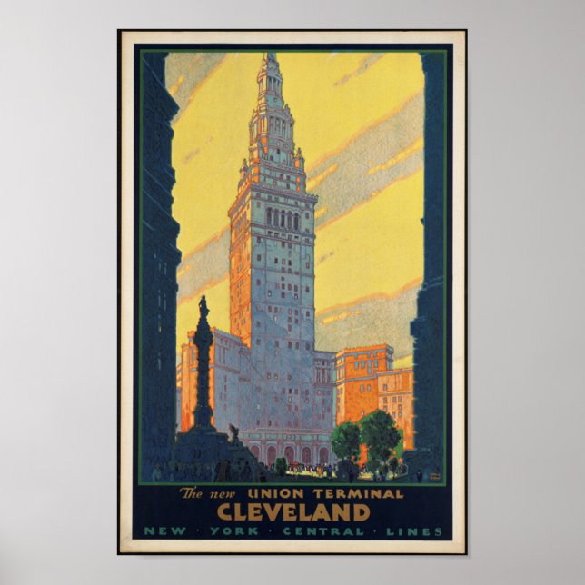 Vintage Railroad Travel Poster (Front)