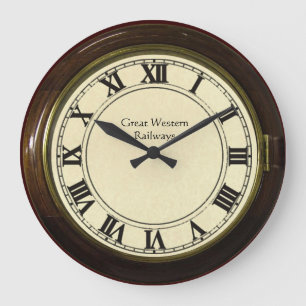 vintage railway station look clock