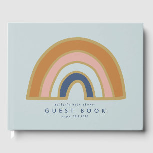 Vintage Rainbow Baby Shower Guest Book
