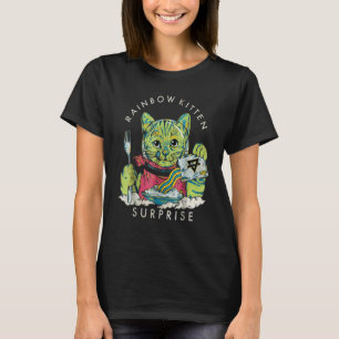 Vintage Rainbow Kitten Surprise Cat T-Shirt